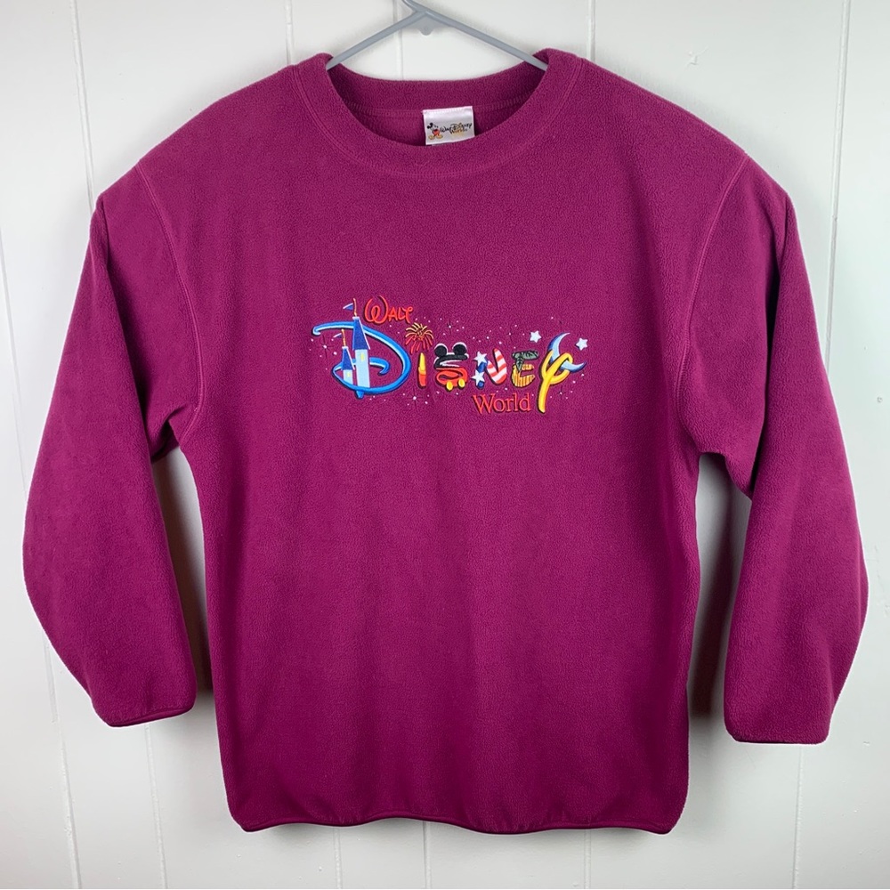 Vintage Disney World Pullover Fleece Sweater
